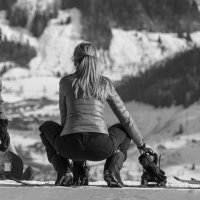 Girl and snowboard(девушка и сноуборд) :: Dmitry Ozersky