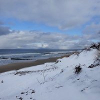 Побережье Балтийского моря после мартовского снегопада :: Маргарита Батырева