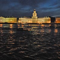 Санкт-Петербург, Нева ночью :: Вячеслав 