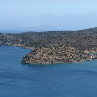 Крит и Спиналонга на синем шёлке Эгейского моря... :: Надя Кушнир