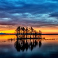 Sunset on the lake :: Dmitry Ozersky