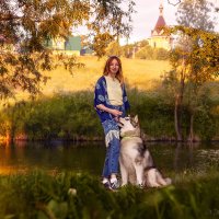 Маша и Серый Волк :: Наталья Мячикова