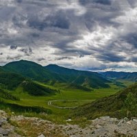 Панорама,Чуйский тракт,Алтай :: Алексей Мезенцев
