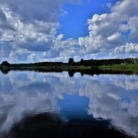 Окунулись облака в летнею Мологу... :: Sergey Gordoff