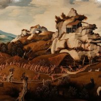 Ян Мостарт ( ок.1475 — 1552 53). «Завоевание Америки» («Пейзаж Вест-Индии»), 1535 :: Елена Павлова (Смолова)