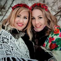 Две сестренки. Фото проект "Русская зима" :: Ирина Кузина