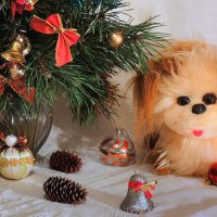 С наступающим Новым 2018 годом, годом  желтой собаки :: Павлова Татьяна Павлова
