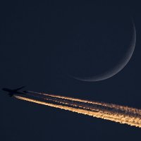 Boeing 747 и луна :: Владимир Сырых