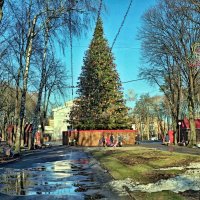 новогодняя елка в оттепель :: юрий иванов