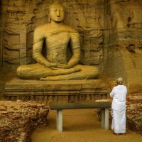 Молитва перед статуей Будды :: Илья Шипилов