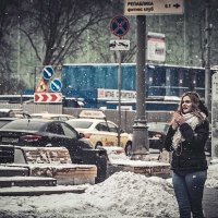 Moscow, winter, girl and snow ;-) :: Алексей Пышненко