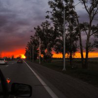 Дорога в закат :: Сергей Карцев
