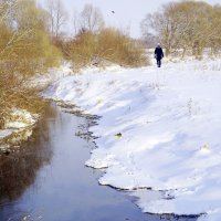 "Взимку біля річки Горинь" :: Ростислав Кухарук