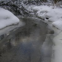 речка Серебрянка в феврале :: Анна Воробьева