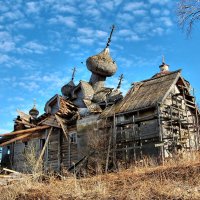 Палтога. Богоявленская церковь в 2009 году :: Сергей Никитин