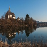 Мария Вёрт. Церковь Kirchenanlage Maria Worth святых Примуса и Венециана :: Надежда Лаптева