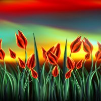 the time of tulips :: GeminiArt II