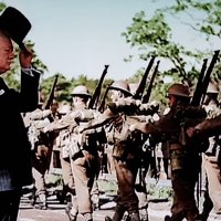 Черчиль провожает войска на помощь французам 40 год :: Вячеслав Случившийся
