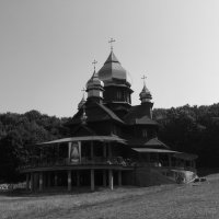 Деревянный  храм   в   Погоне :: Андрей  Васильевич Коляскин