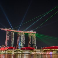 Лазерное шоу Marina Bay Sands, Сингапур. :: Edward J.Berelet