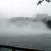 Туман на Енисее :: Лариса Рогова