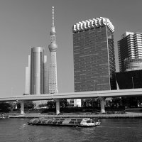Tokyo Skytree телевизионная башня,река Сумида :: wea *