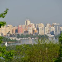 Вид на Левобережье Киева :: Тамара Бедай 