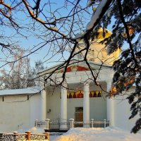 Михайловский собор Псково-Печерского монастыря зимой :: Leonid Tabakov
