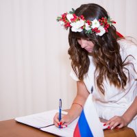 Невеста ставит подпись :: Valentina Zaytseva