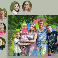 Семейный портрет "Дрим-арт" для печати на холсте :: Дарья Суркина