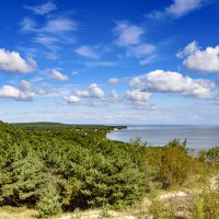 Дюна Эфа, вид на посёлок Морское :: Андрей Николаевич Незнанов