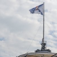Андреевский флаг на шпиле Адмиралтейства :: Юрий Велицкий