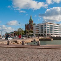 Вид из порта на Успенский собор в Хельсинки. :: Борис Калитенко