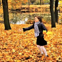 Листья жёлтые над городом кружатся... :: Евгений Яхим