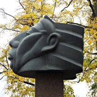 "Голова индейца"1936 скульптор Carl Milles Стокгольм :: wea *