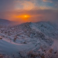 Зимний закат на горе Стрижамент :: Фёдор. Лашков