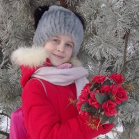 Когда в руках цветы это всегда красиво! :: Нина Андронова