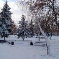 Первый снег в Новом Году... :))) :: Любовь К.