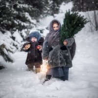 дети в лесу :: Вилена Романова