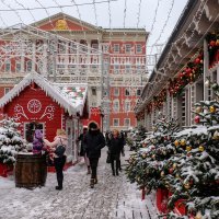 Москва новогодняя (04.01.2019). Тверская площадь. :: Надежда Лаптева