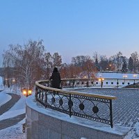 Зимняя  набережная реки Цна. :: Виталий Селиванов 