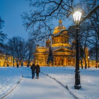 Январские сумерки. :: Олег Бабурин