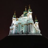 Почти торт... или Андреевская церковь поздним вечером :: Тамара Бедай 