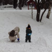 Любят ли дети снегопад? :: Андрей Лукьянов