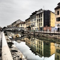 Прогулка вдоль канала Navigli Милан :: wea *