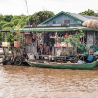 Из серии "Камбоджа". Плавучая деревня на озере Тонлесап. :: Борис Гольдберг