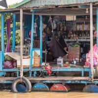 Из серии "Камбоджа". Плавучая деревня на озере Тонлесап. :: Борис Гольдберг