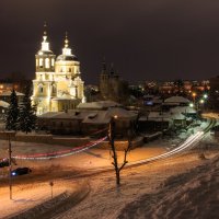 Ночь.Соборная гора.Ильинская,Троицкая церкви :: Владимир Гришин