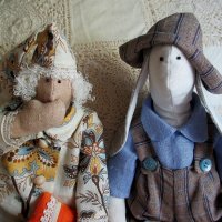 Текстильные куклы: Тильда сплюшка и Тильда кролик :: Надежд@ Шавенкова