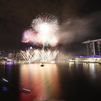 Новогодний салют Сингапур :: Andrey Vaganov